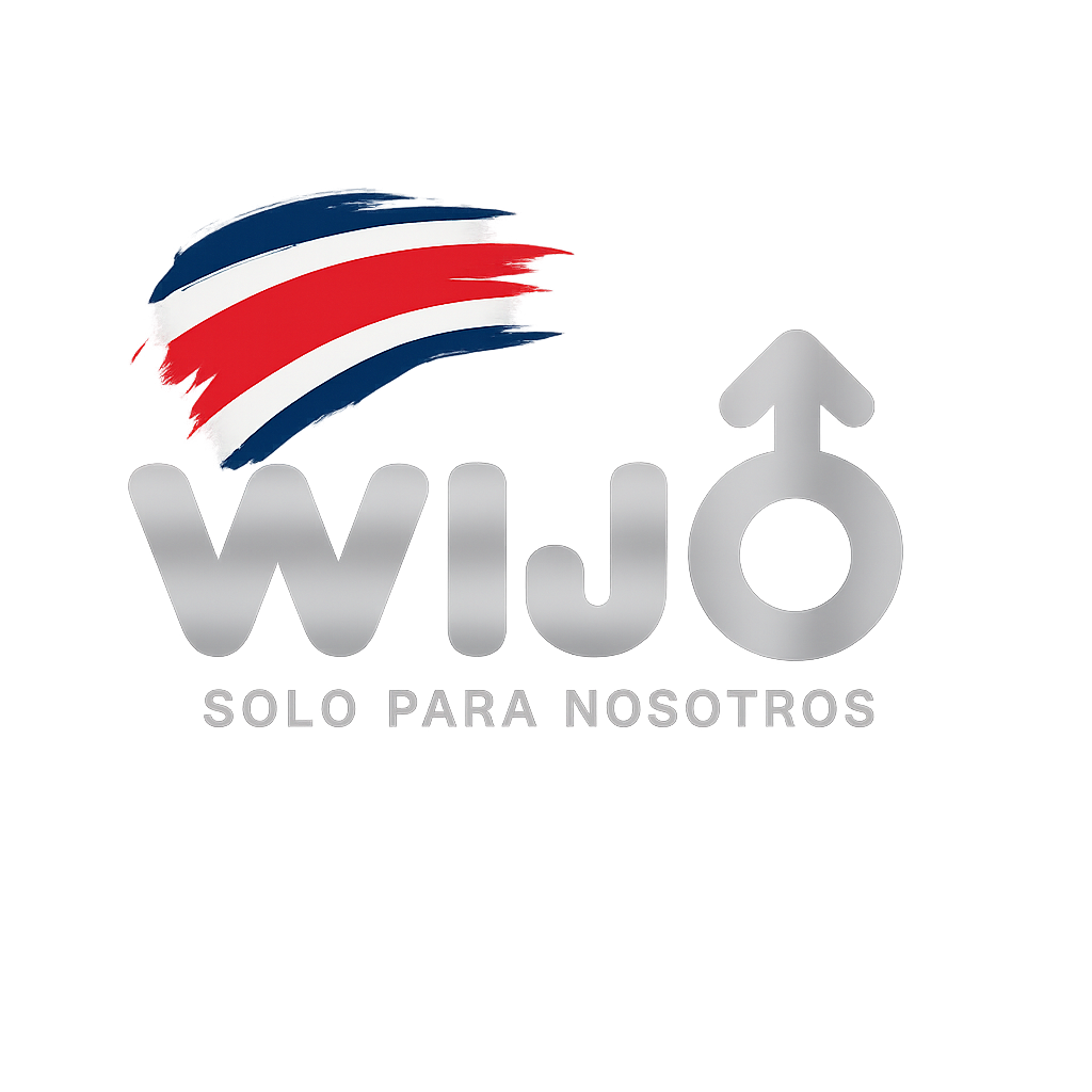 Logo oficial de WIJO con fondo transparente y lema “Solo para nosotros”